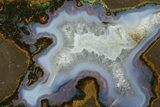 Colorful Polished Thunderegg Half - Nevada #337865-1
